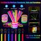 260 PCS Glow in the Dark Party Supplies, New Year Party Favors - 20 Foam Glow Sticks, LED Glasses, Bunny Ear Headbands and 200 Glow Sticks for Kids or Adults